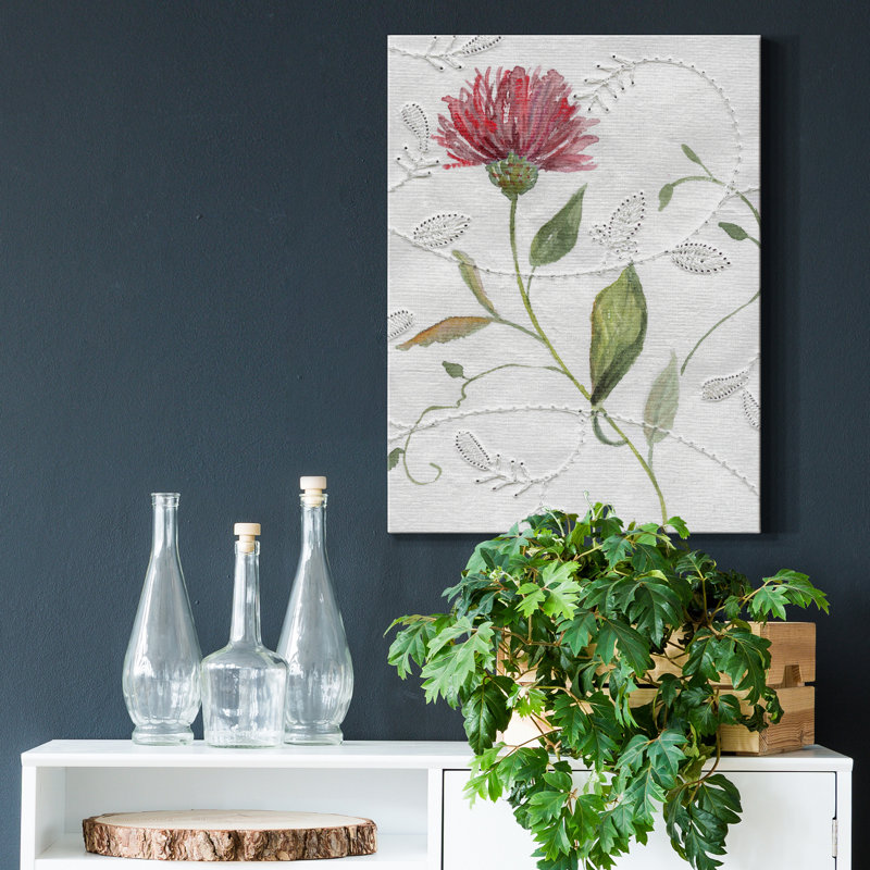 «Botanical Embodery I» par Carol Robinson, reproduction d'art sur toile tendue, H 40 po x l 30 po x P 1 po