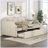 Herzberg Linen Upholstered Tufted Wooden Space Saver Daybed with Trundle-1091133377