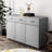 Three Doors Side Table - Grey With Large Storage Space And Exquisite Technology In Robust Structure Elegant Look