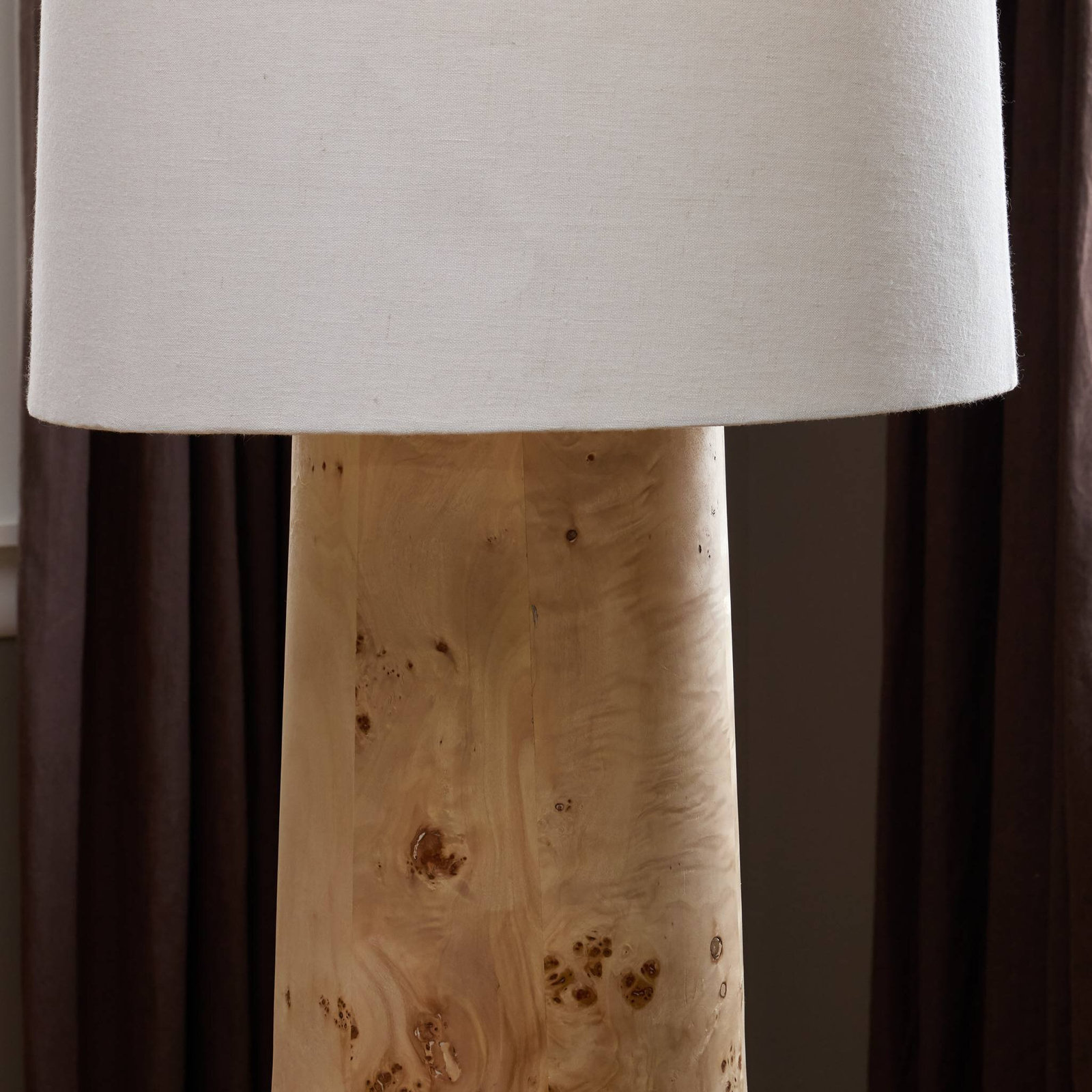 Daxton 69.5'' Floor Lamp, Light Mappa Burl