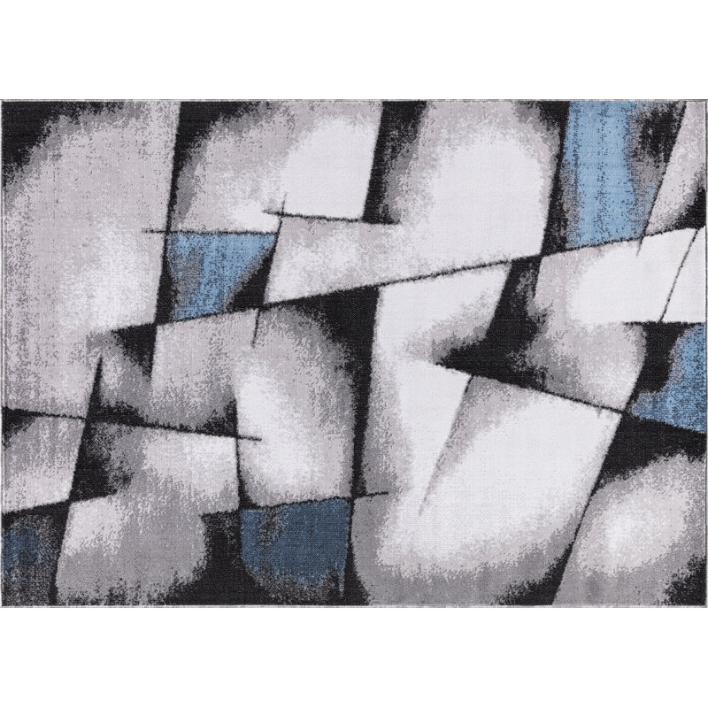 Tapis gris Chapp, Rectangle 1 pi 10 po x 3 pi
