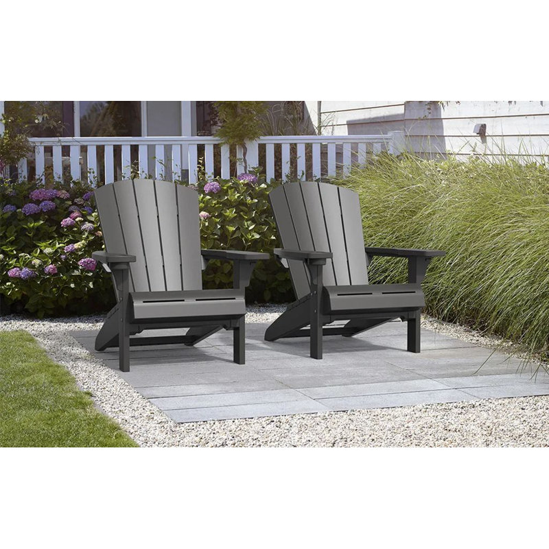 Keter Alpine Adirondack Chair, Grey, 1