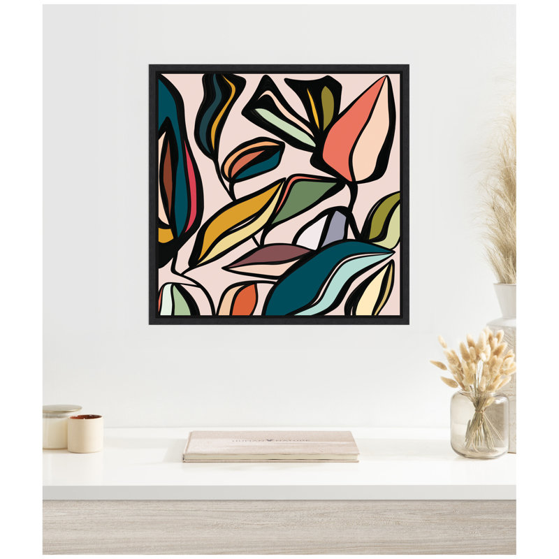 Impression sur toile encadrée «Fancorable Ficus SQ Expansion» par Alicia Bock, H 22 po x l 22 po, Tanné