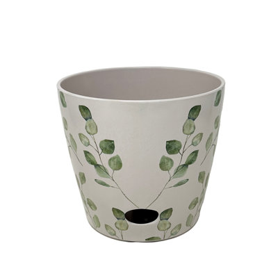 Pot en bambou à feuilles rondes et bambou 7 "Bamboo Blooms