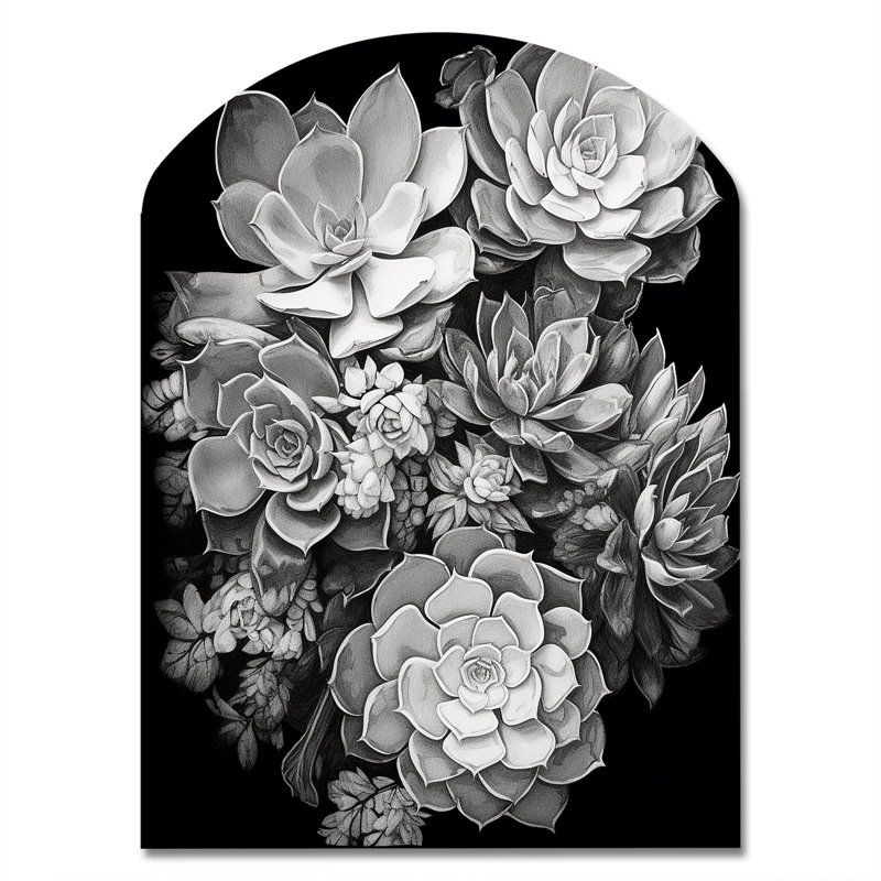 Seagraves - arche de décoration murale en métal florale, sculpture murale asymétrique en métal, H 34 po x l 25 po