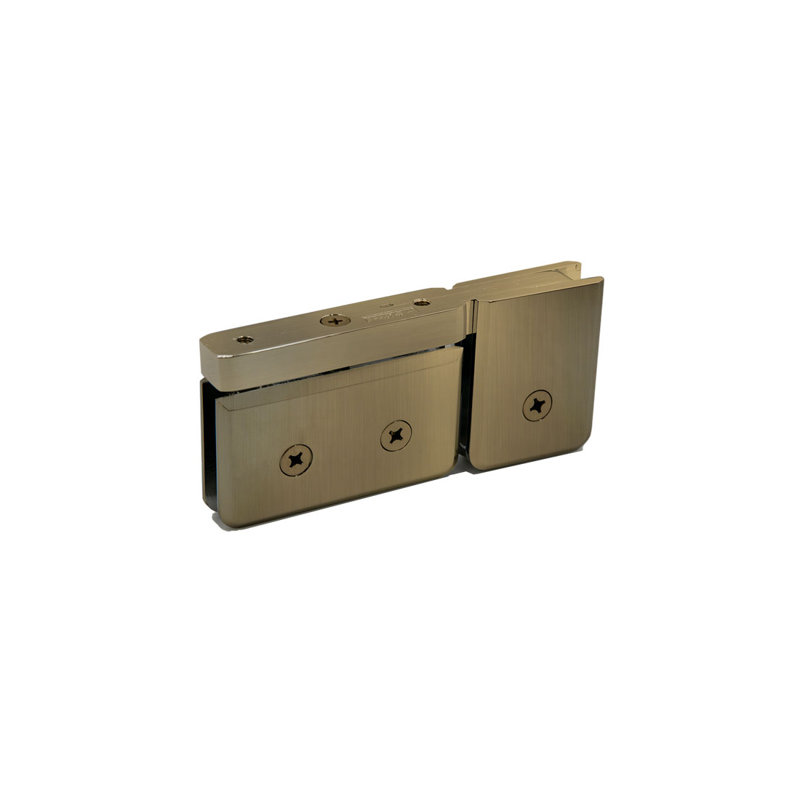 FHC Pat07bbrz Patriot à fixation supérieure / inférieure avec pince en U pour verre 3/8 po - bronze brossé