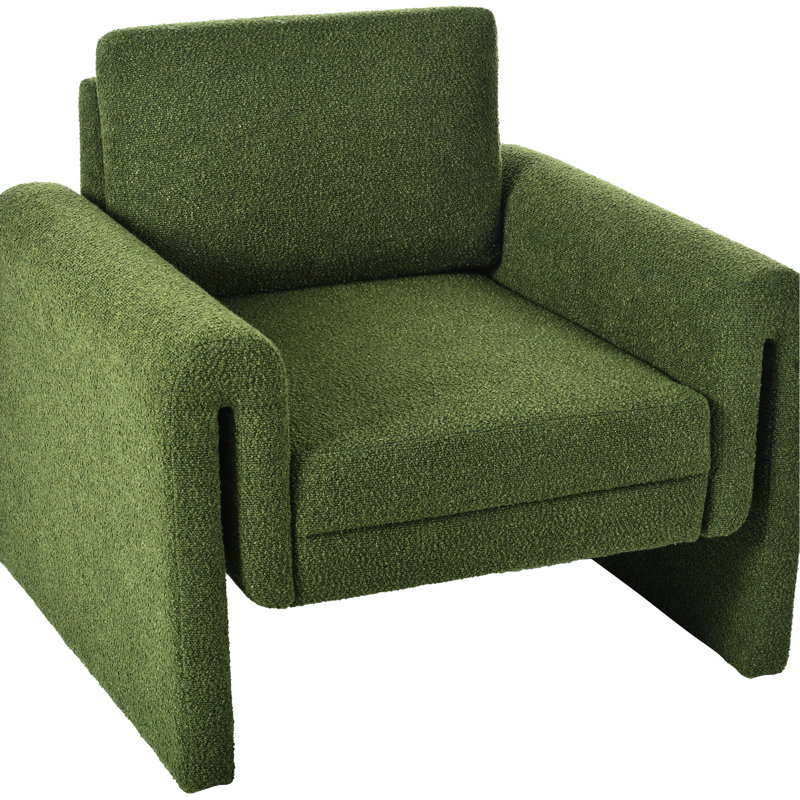 Chaise d'appoint moderne - rembourrée Bouclé pour un revêtement de salon élégant et confortable