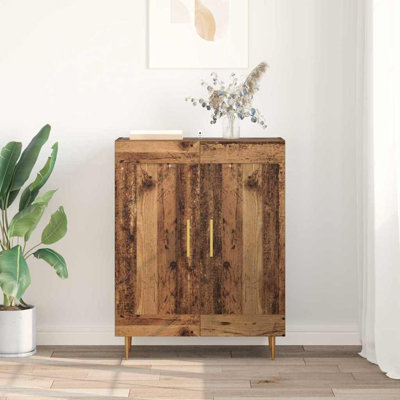  Sideboard Old Wood 69.5 X 34 X 90 Cm Engineered Wood And Iron