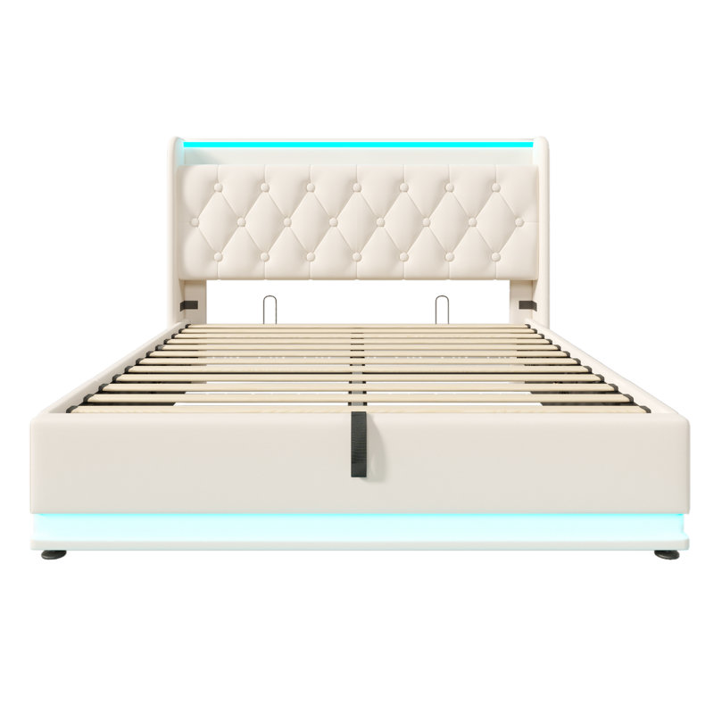 Upholstered Ottoman Storage Bed, 148 x 206cm