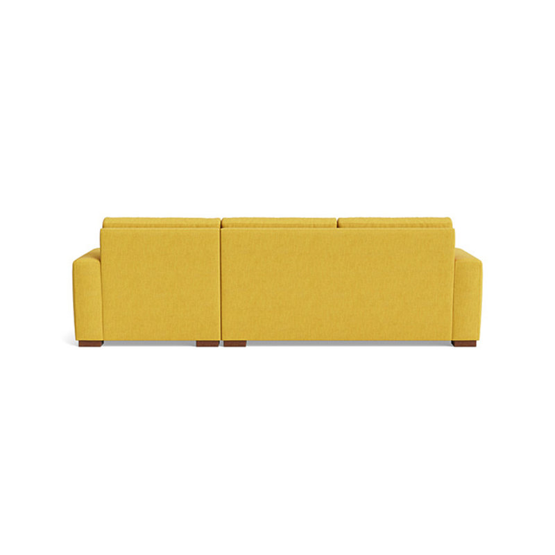 Couch Potato Chaise Sectional, Right Hand Facing, Performance Velvet - Ivy