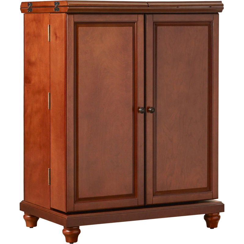 Armoire de bar Hedon, Cerisier classique