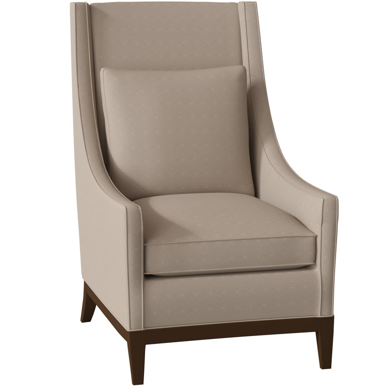 Eastside Wingback Chair, Gray, Burnished Brown