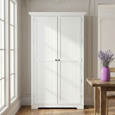 Grand garde-manger de style shaker Unacucina avec tiroirs et tablettes réglables