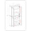 Armoire pour salle de bain autoportante 100% bois massif avec portes, 2 tiroirs et tablettes réglables l 32 po x H 71,5 po - Rangement modulaire-688189450