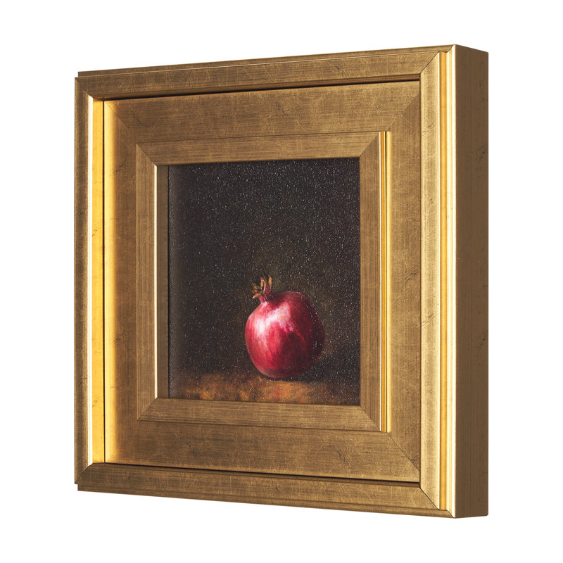 Lonely Pomegranate By Studio A Hand Embellished Framed Art Print, Lonely Pomegranate, 12.8L x 2.5W x 12.8H