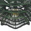 Luminaire suspendu 1 lumière rotin fleur verte-146633683