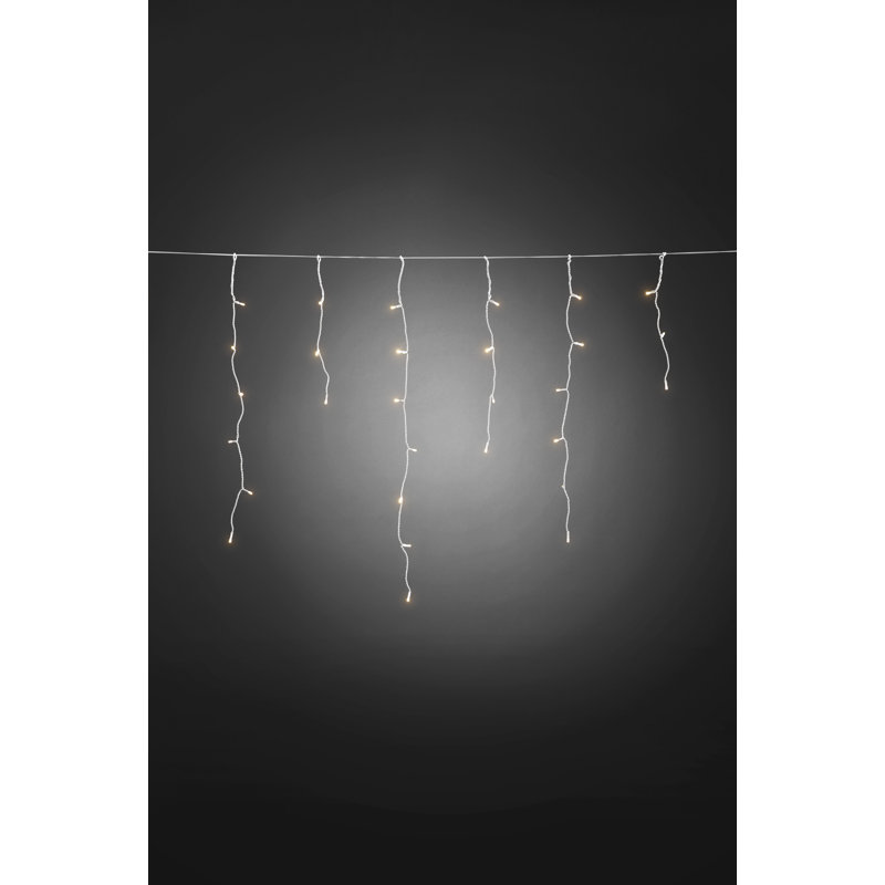 Silver Battery Powered Integrated LED Fairy, Black