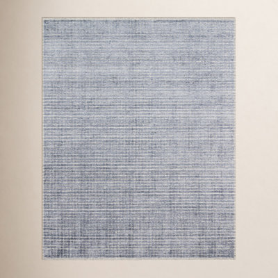 Shenade Denim Hand-Woven Geometric Rug