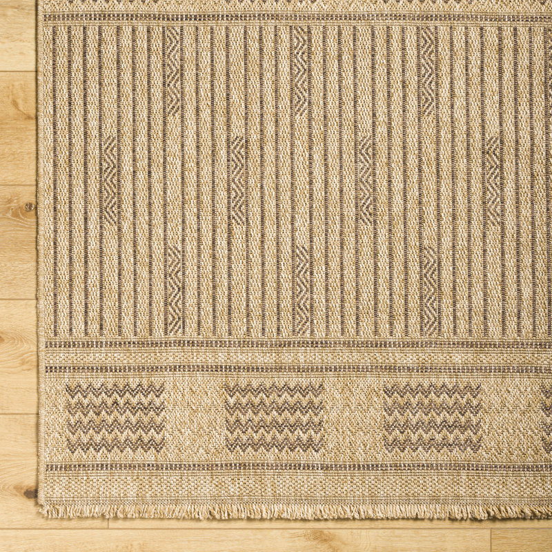 Klara Boho Jute-Look Beige Area Rug, Geometric, Rectangle 304  x  431 cm