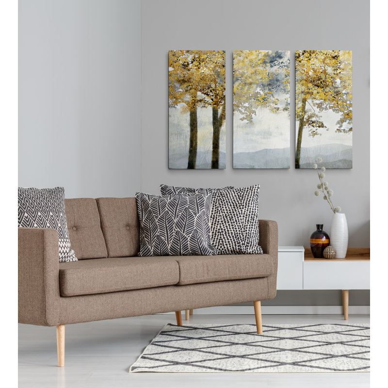 " Ridgetop View " 3 - Pieces, 40" H x 60" W x 1.5" D