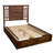Fireside Lodge Appalachian Windowpane Platform Bed - Queen-1857958003