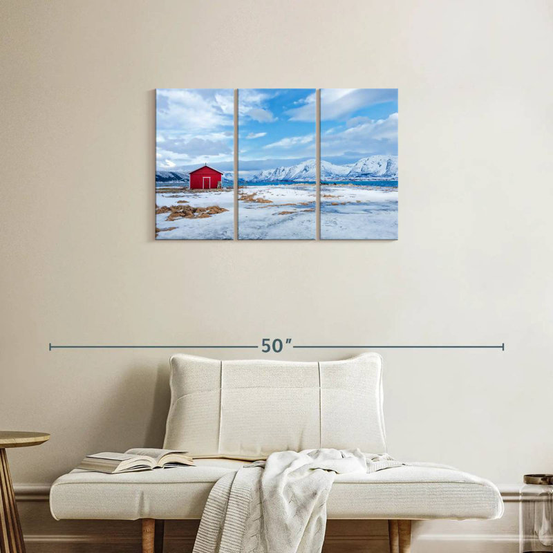 Wintry Norwegian Mountains, 20" H x 33" W