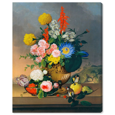 «Still Life With Bouquet», reproduction d'art sur toile en bronze par Art Remedy