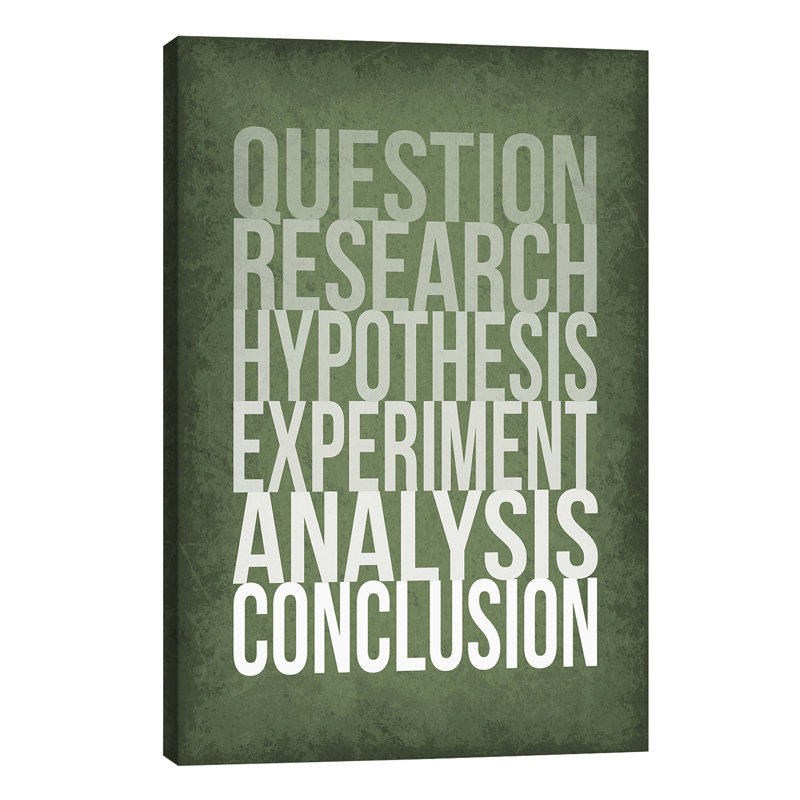 The Scientific Method Steps - Wrapped Canvas Print, 66.04 cm H x 45.72 cm W x 1.91 cm D