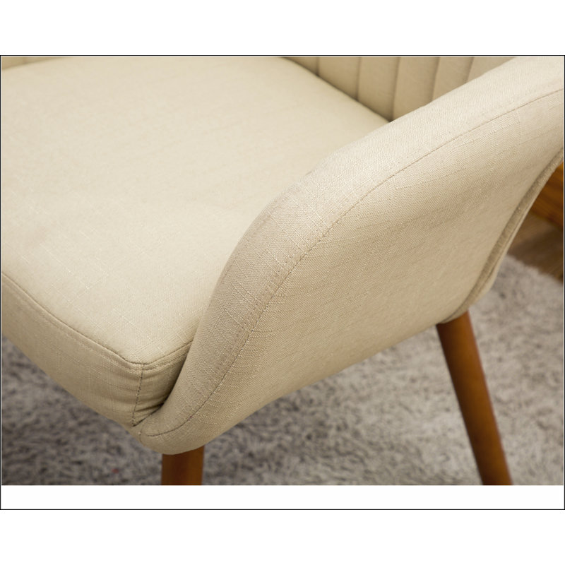 Fauteuil d'appoint Tuchico, Tissu tan