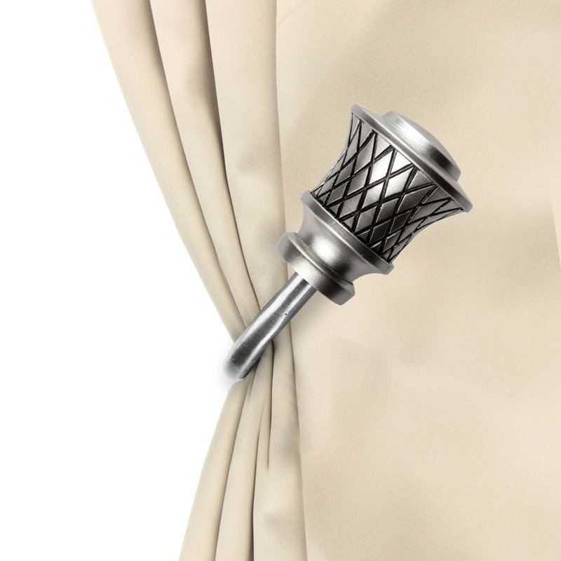 Paire de retenues Lennart, Nickel satiné