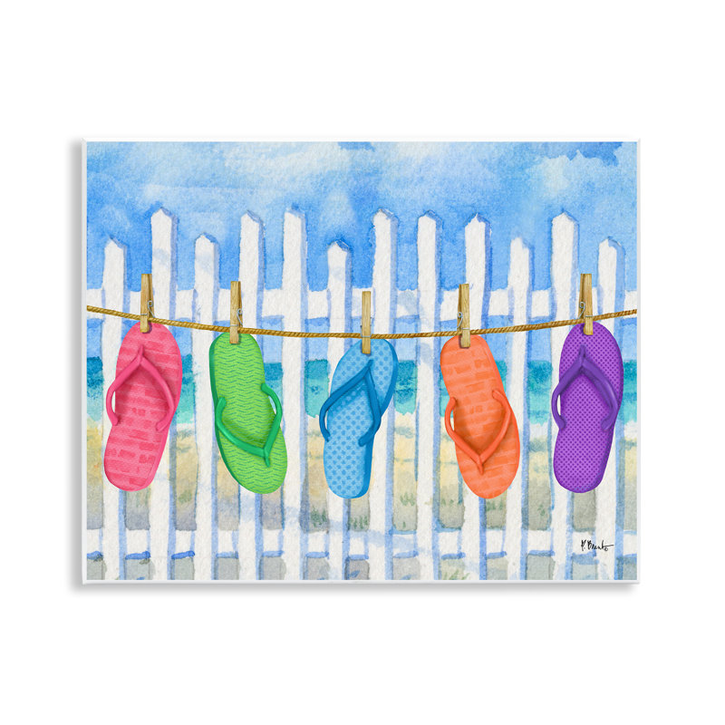 Plaque murale Flip Flop, par Paul Brent