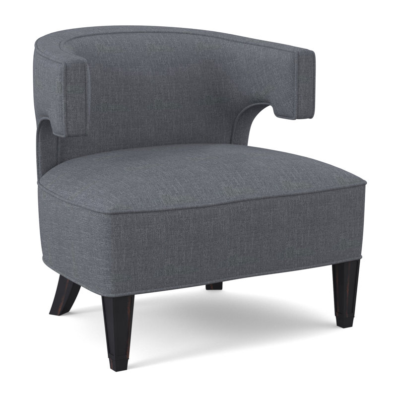 Chaise Laurel, Ébène vintage, 100 % polyester port Elise