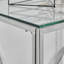Alma Luxury Frame Glass Console Hallway Side Table - Modern Glam Design-73430782