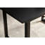 Table de salon moderne, carrée, noire avec pied de table de salle à manger extensible carré
