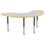 Table d'activité demi-lune 36 "x 72" avec pieds réglables-99075977-99075987