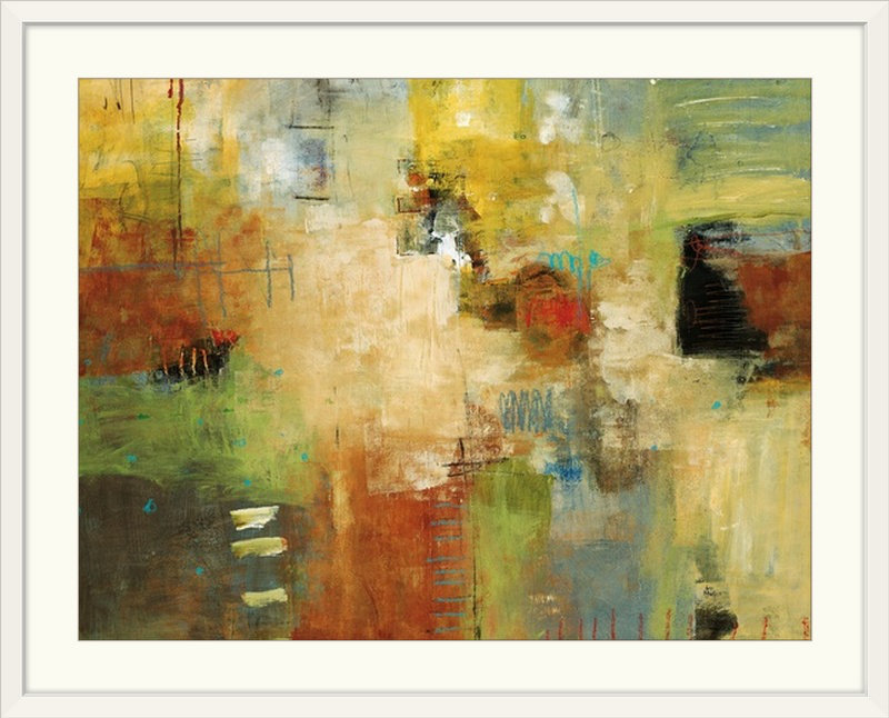 «Hymera For Instance» par Lisa Ridgers, reproduction d'art, H 26 po x l 32 po x P 1 po, Cadre blanc