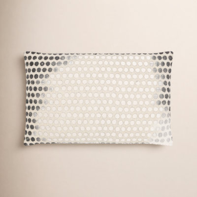 Zetta Polka Dots Cotton Reversible Throw Pillow