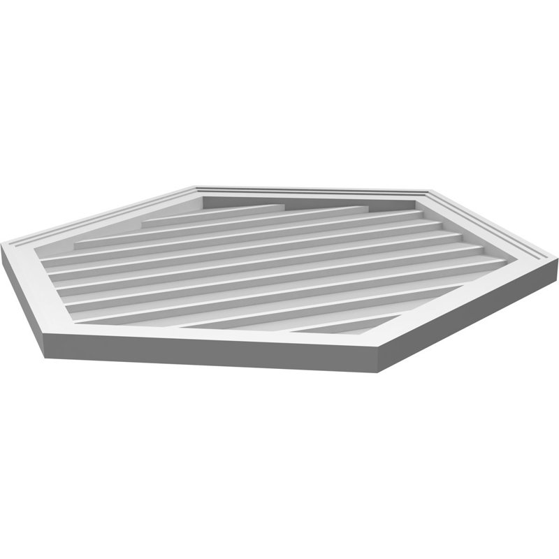Ventilé vertical à pignon vertical en uréthane 6/12, H 1,5 po x l 32 po x L 32 po
