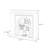 Beige Solid Wood Freestanding Fireplace