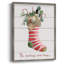 Comfy Cozy Stocking III, reproduction encadrée - bois massif-49104106