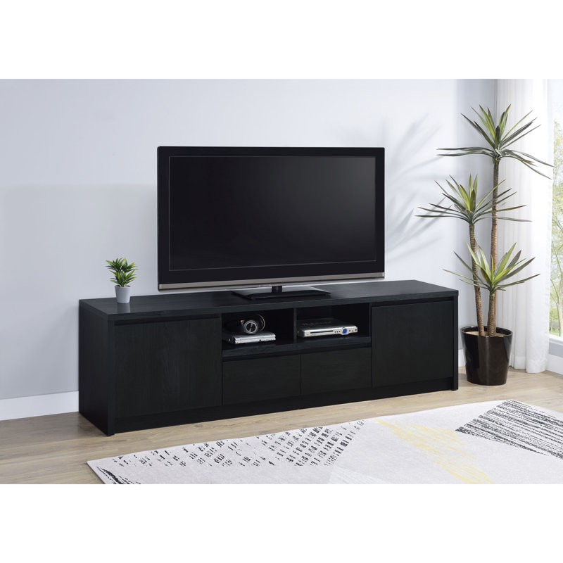 Sloat Black 2-Door TV Stand Media Console