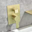 Garniture de robinet de cascade murale à poignée simple avec douchette-73593628