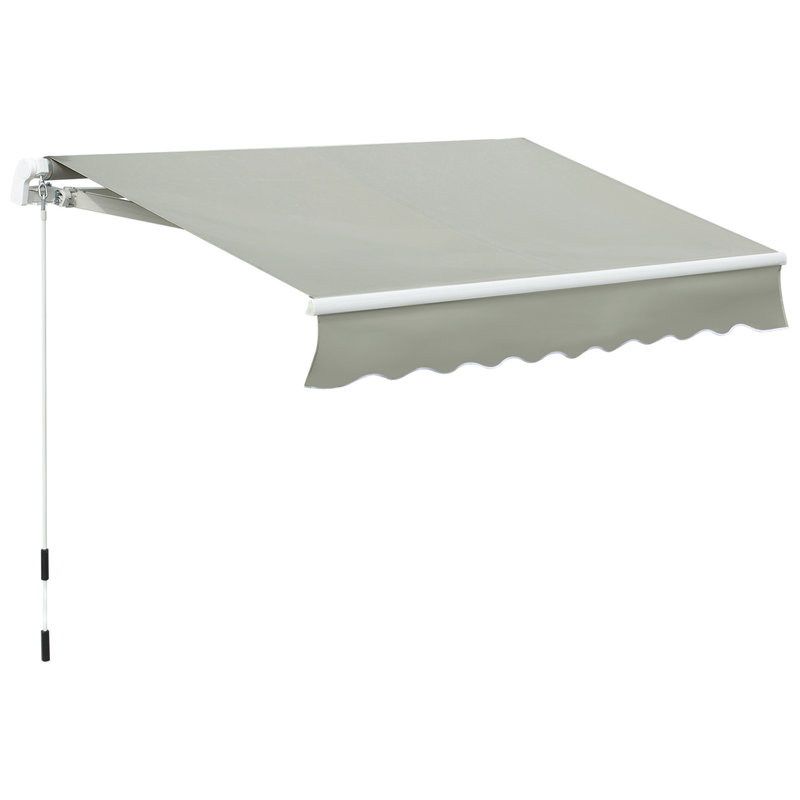Auvent de terrasse rétractable extérieur 8 pi x 7 pi Outsunny
