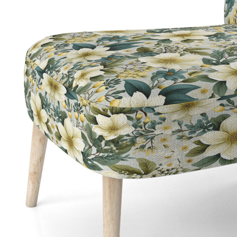 Chaise d'appoint rembourrée Botanical Bliss