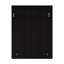 Miroir mural avec tablettes et crochets, noir-123706616