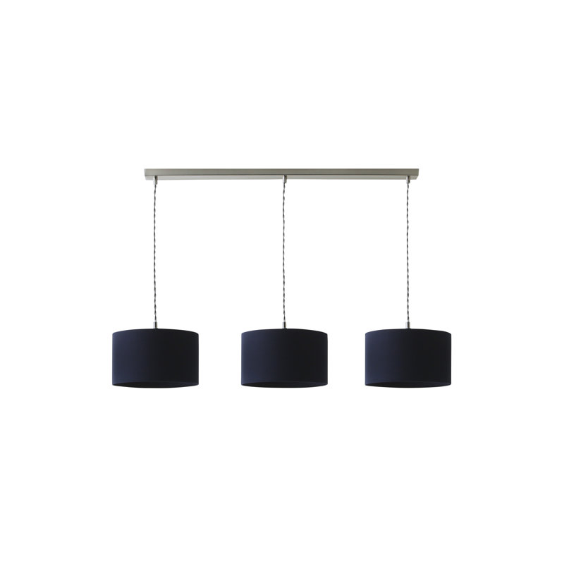 Albeiro 3 - Light Chrome Pendant, Blue