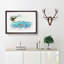 Eagle Hunting for Fish - Picture Frame Graphic Art Print-55732767-55732766
