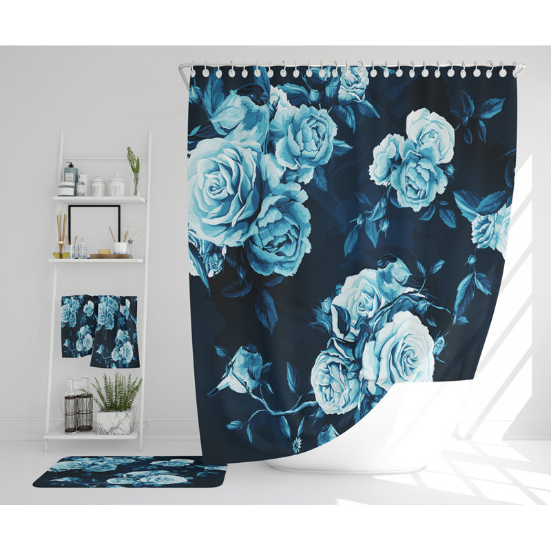 Nehaan Polyester Shower Curtain Set