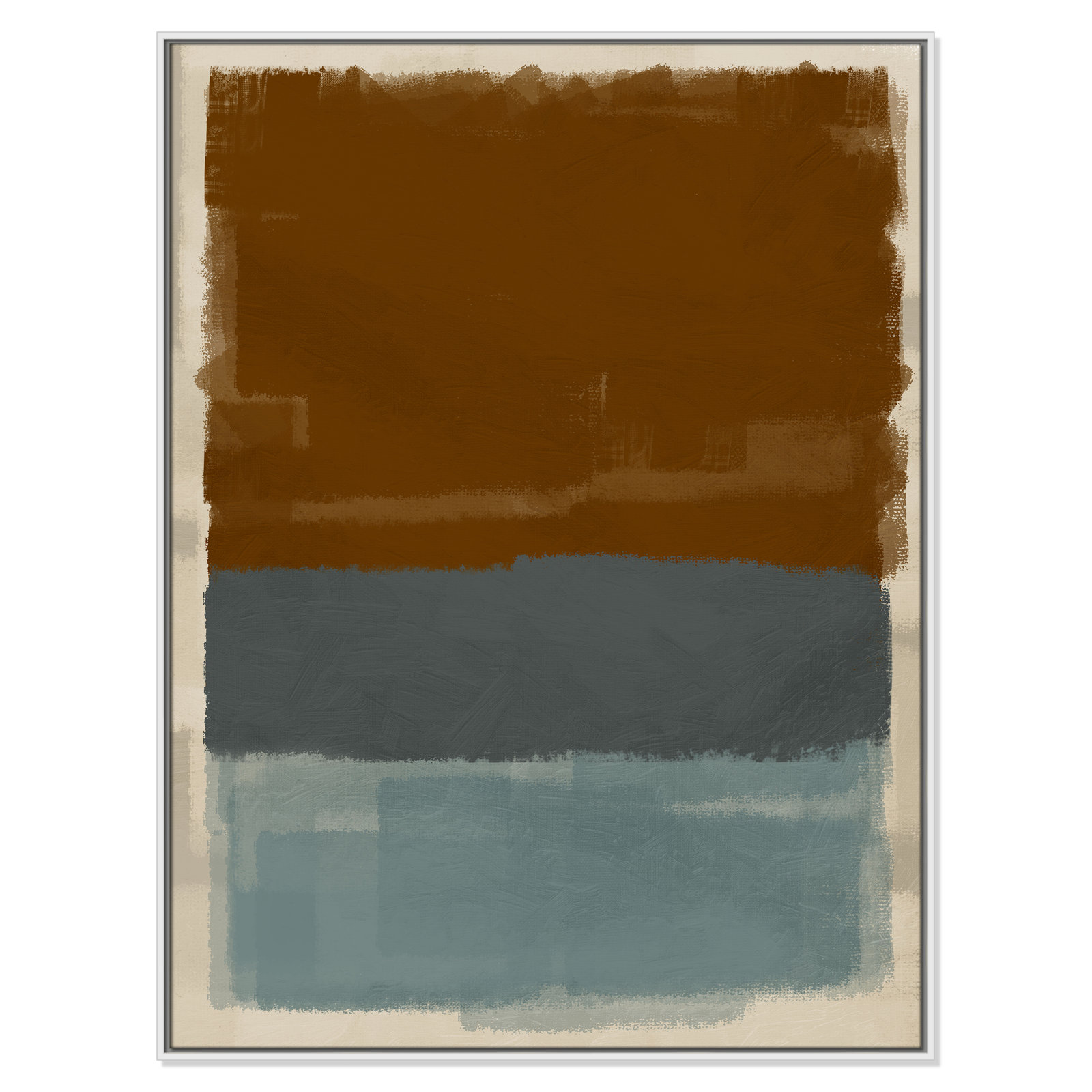 Turbulent Honesty Print by Marcus Prime, White Floater, 37.5'' W x 49.5'' H