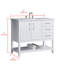 Ensemble de meuble-lavabo simple 42 po Vicini-908146824